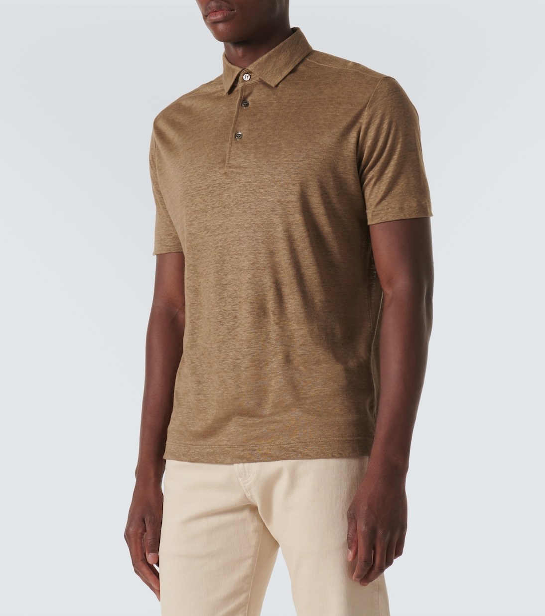 Polohemd aus Leinen | Loro Piana