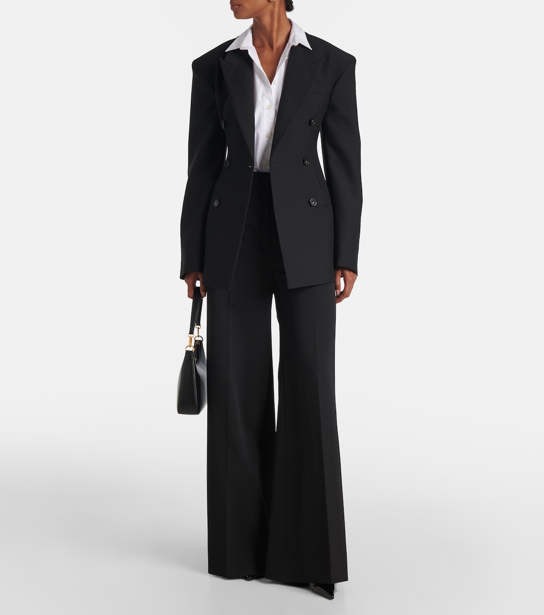 Pantaloni a gamba larga in misto lana | Stella McCartney