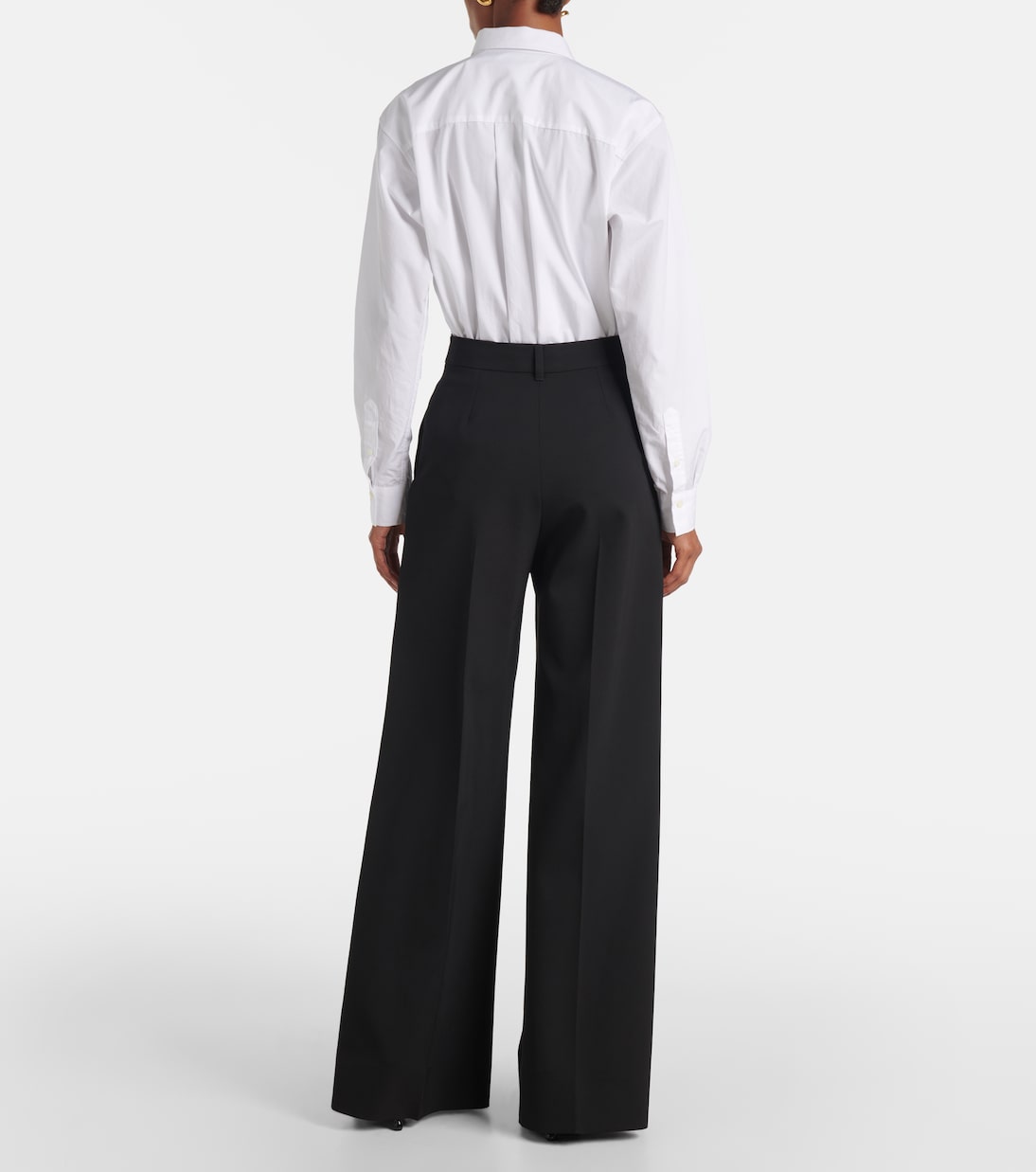 Pantaloni a gamba larga in misto lana | Stella McCartney