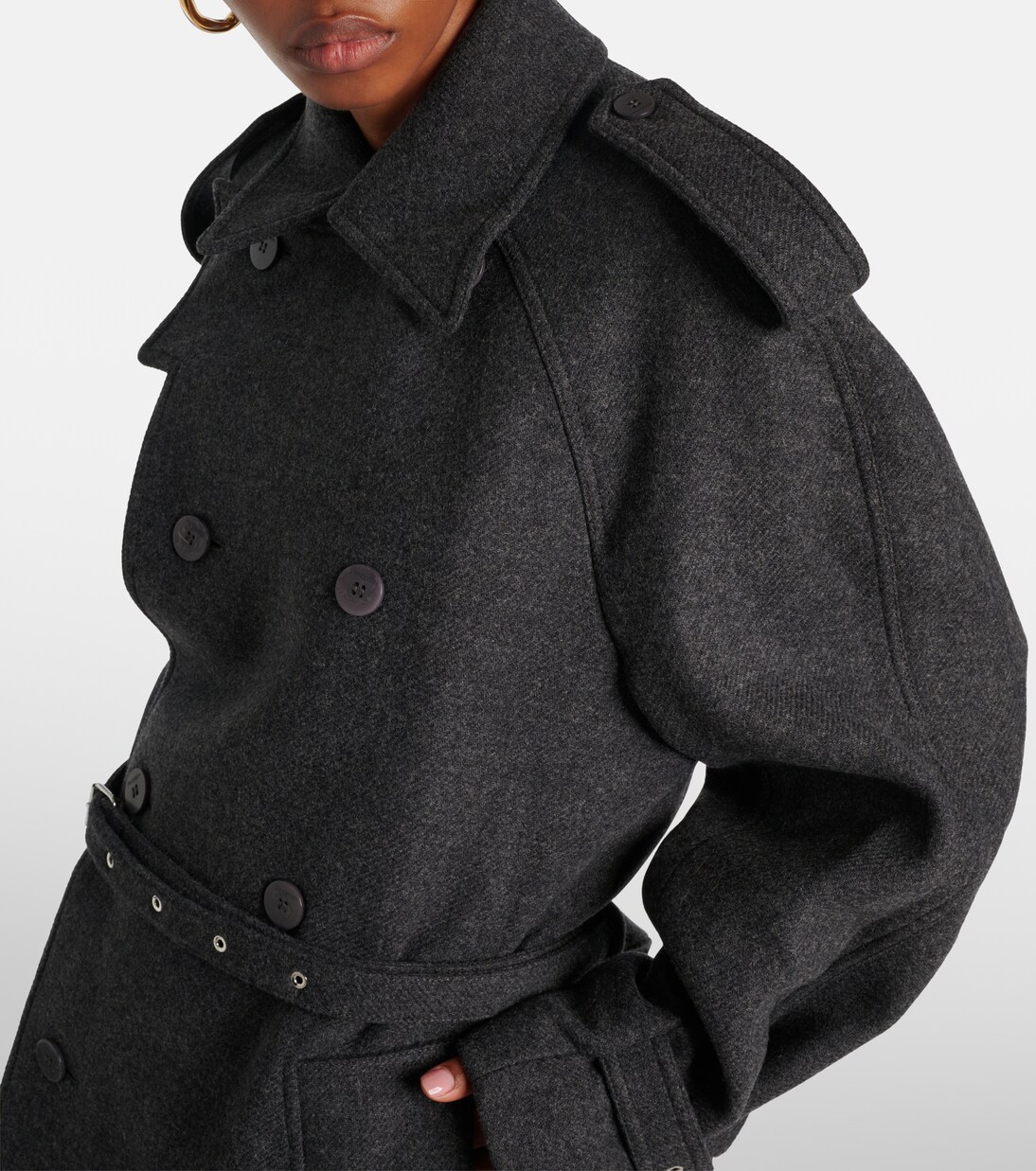 Wool-blend trench coat | JW Anderson