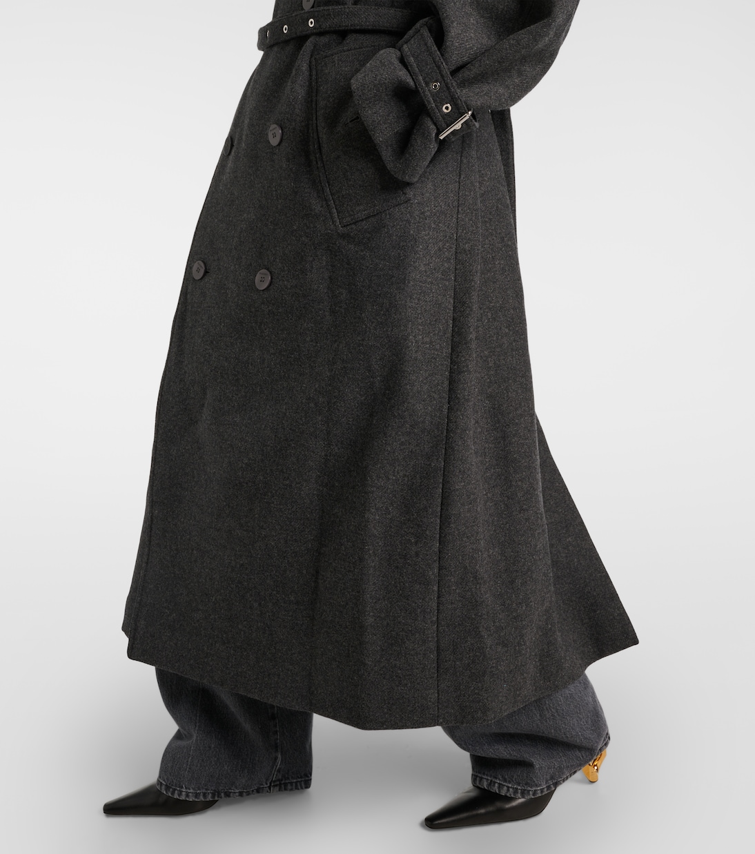 Wool-blend trench coat | JW Anderson