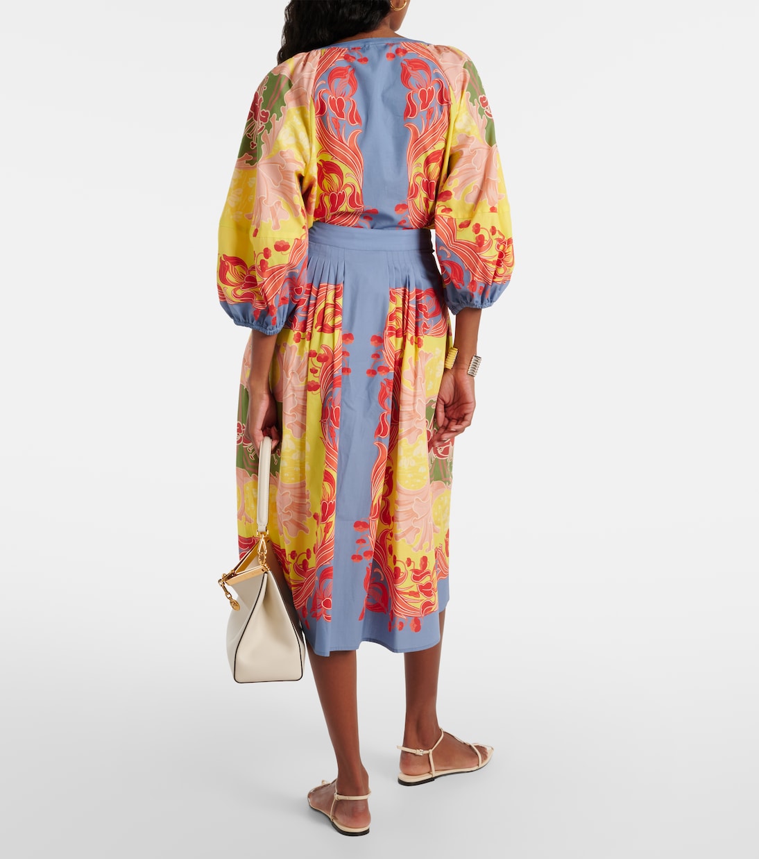 Falda midi de popelín de algodón | Etro