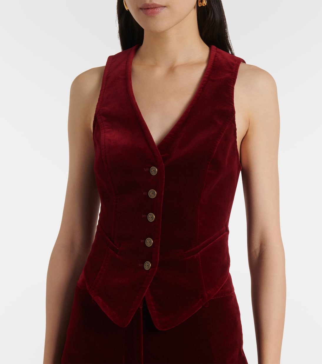 Cotton velvet vest | Etro