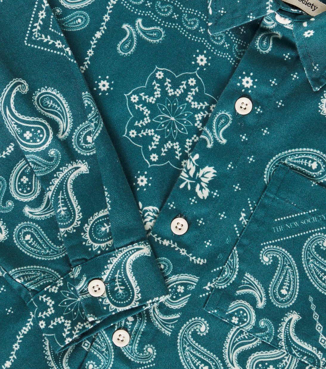 Paisley printed denim shirt | The New Society