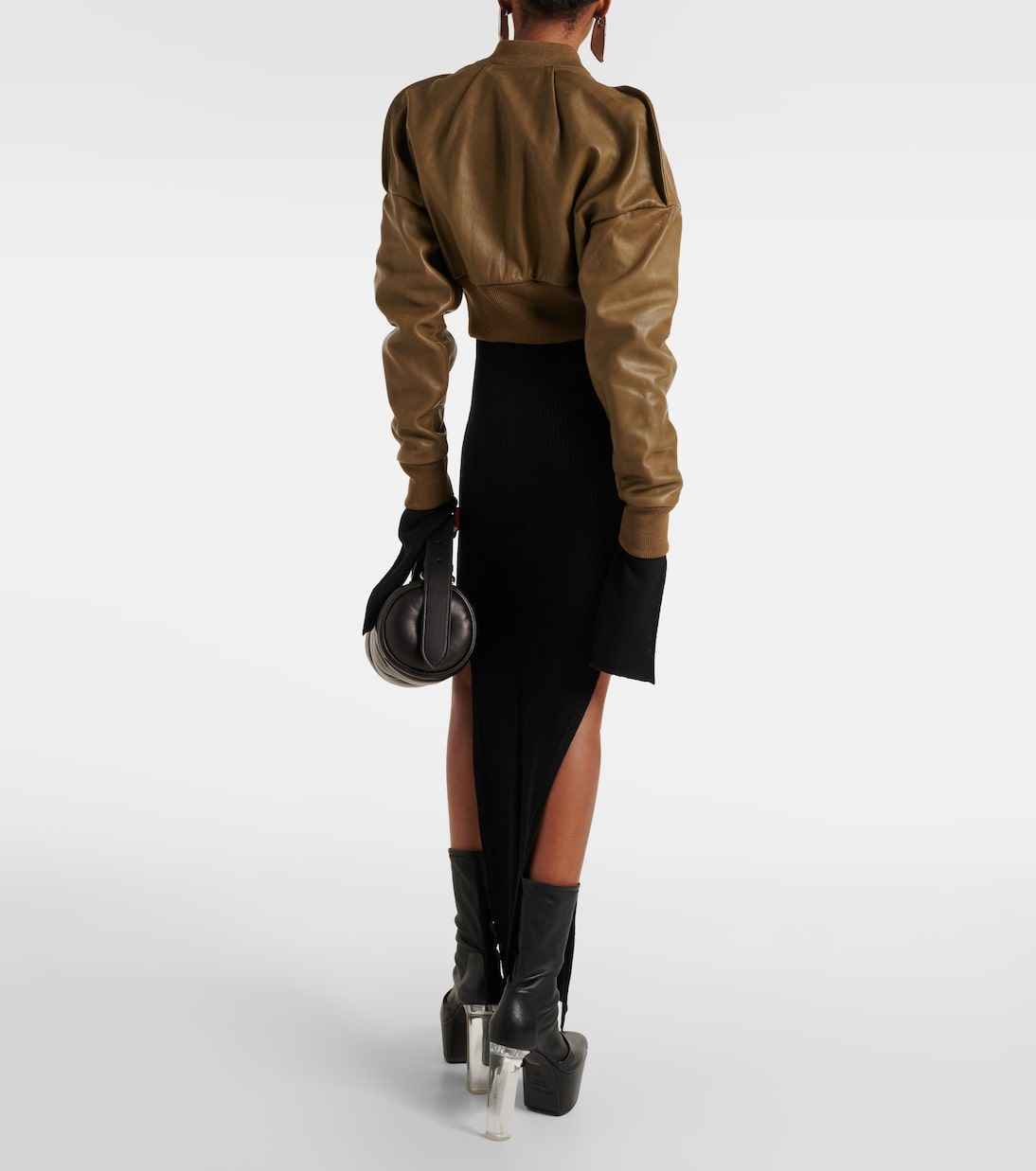 Chaqueta bomber cropped Flight de piel | Rick Owens