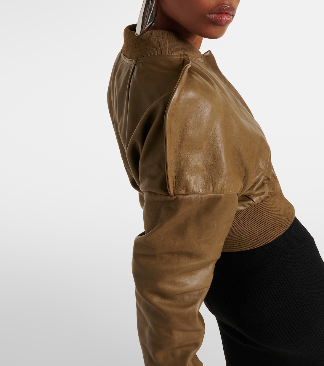Chaqueta bomber cropped Flight de piel | Rick Owens