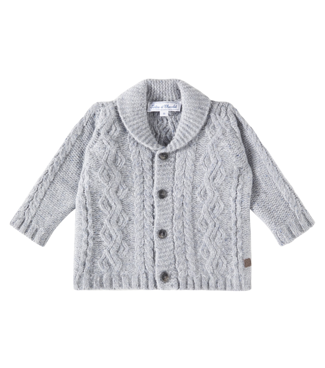 Cardigan in lana a trecce | Tartine et Chocolat