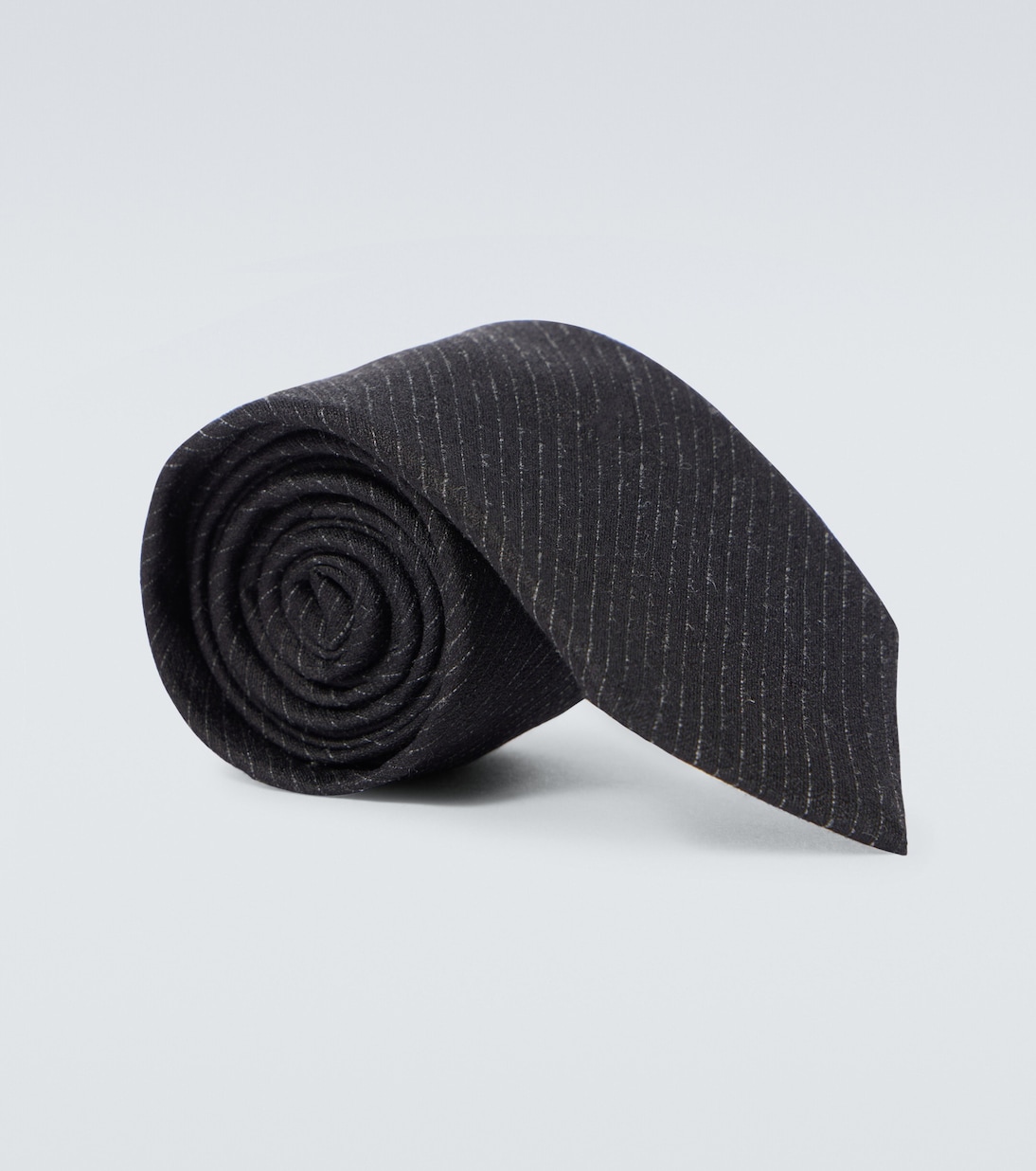 Cravatta in misto seta a righe | Saint Laurent
