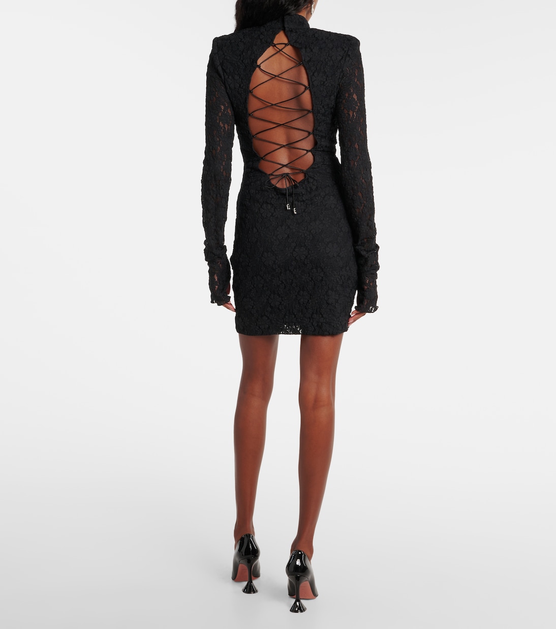Minikleid aus Spitze | Rotate