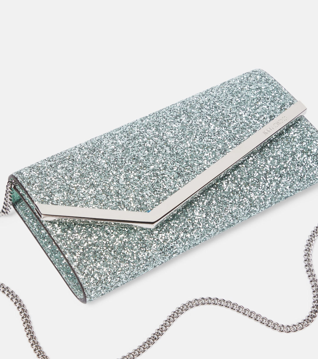 Clutch Emmie con glitter | Jimmy Choo
