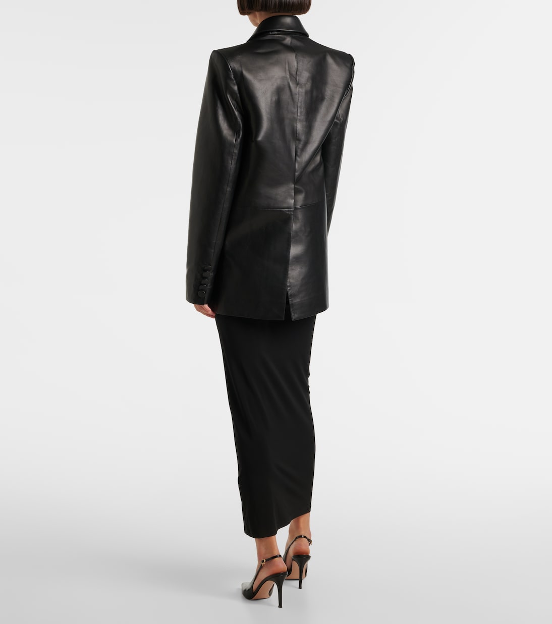 Blazer oversize in pelle | Alex Perry