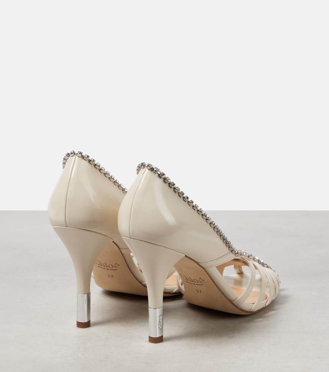 Escarpins Leonie en cuir à cristaux | Chloé