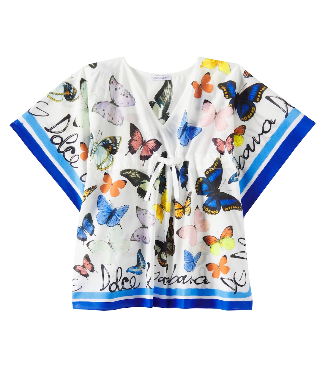 Copricostume in cotone con stampa | Dolce&Gabbana Kids