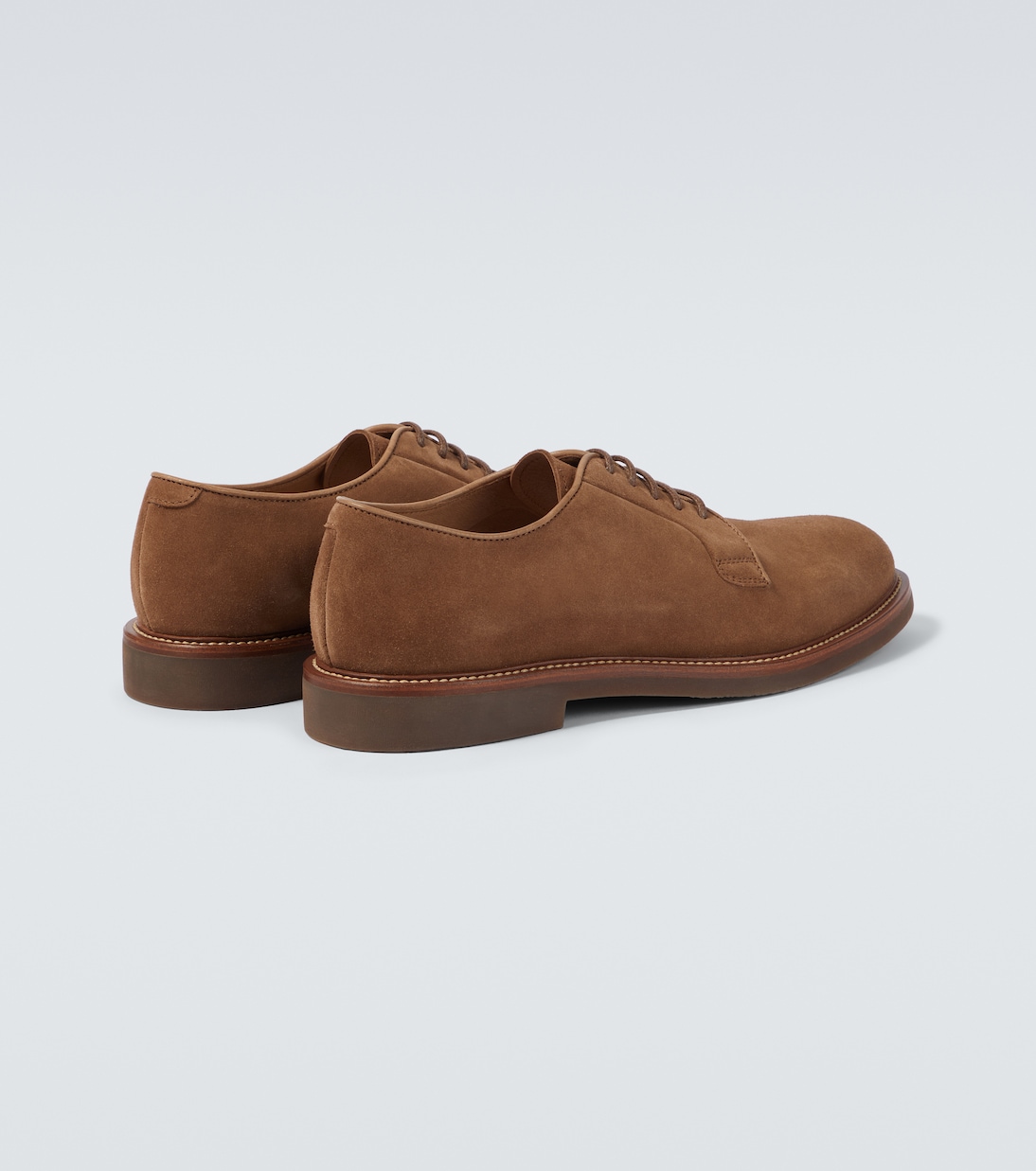 Stringate in suede | Brunello Cucinelli