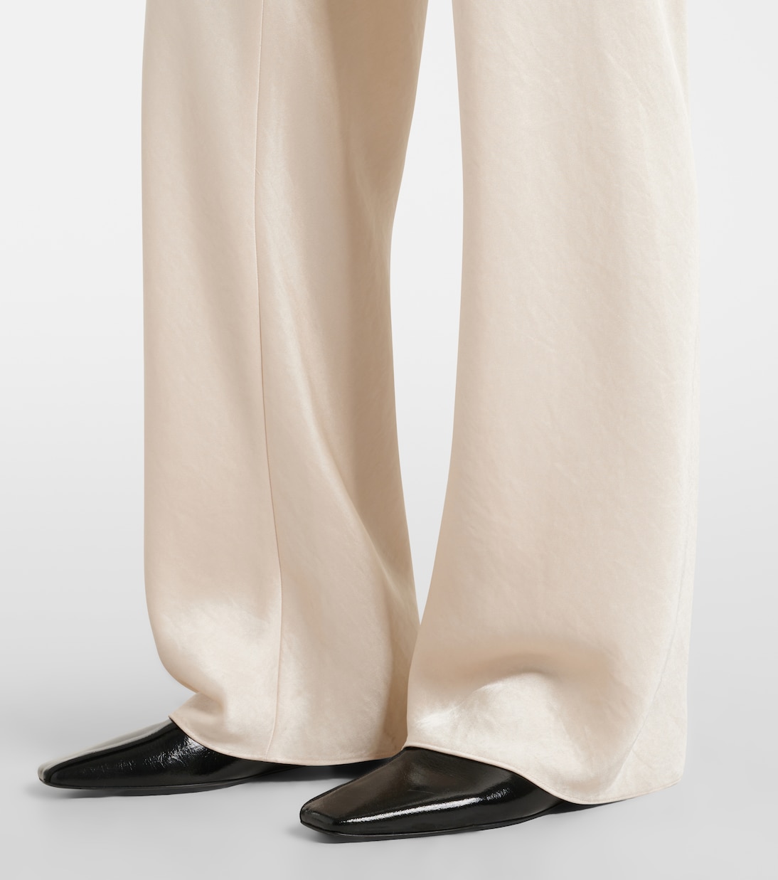Pantaloni a gamba larga in raso | Vince