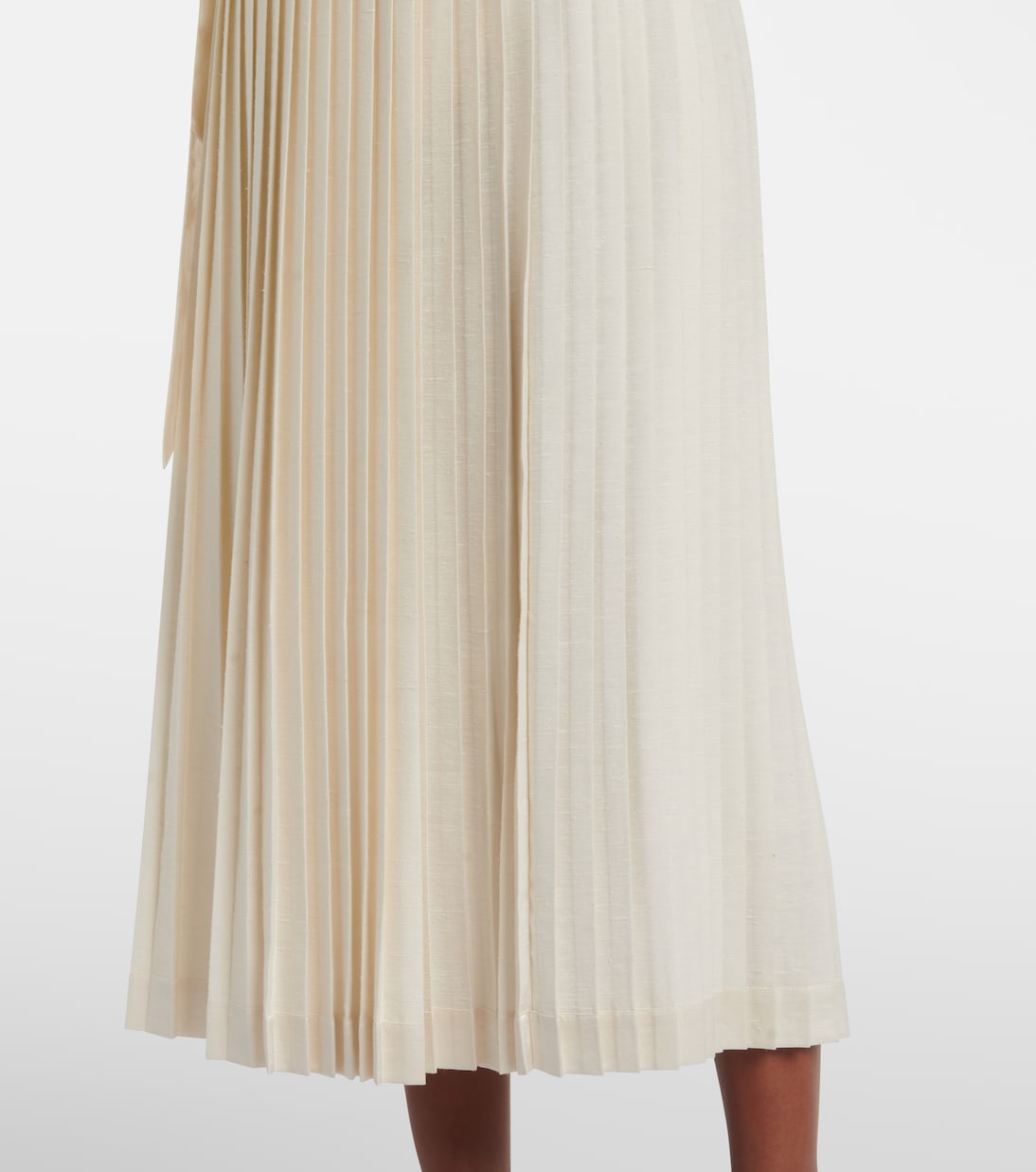 Falda midi Janel de seda plisada | Loro Piana