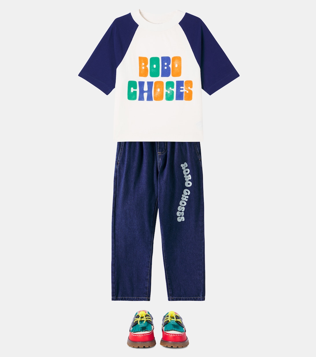 Wavy logo jeans | Bobo Choses
