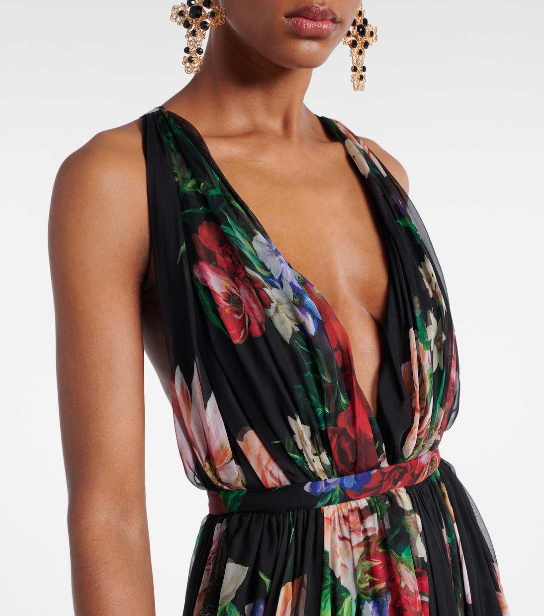 Robe aus Seidenchiffon | Dolce&Gabbana