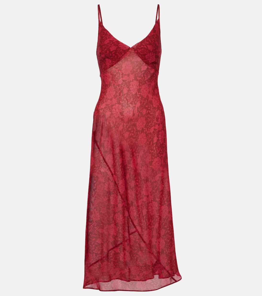 Abito sottoveste con stampa floreale | Dries Van Noten