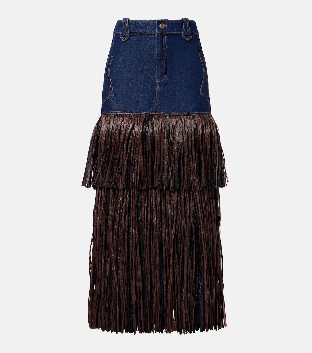 Maxirock aus Denim | Johanna Ortiz