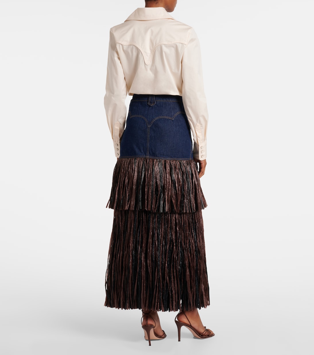 Maxirock aus Denim | Johanna Ortiz