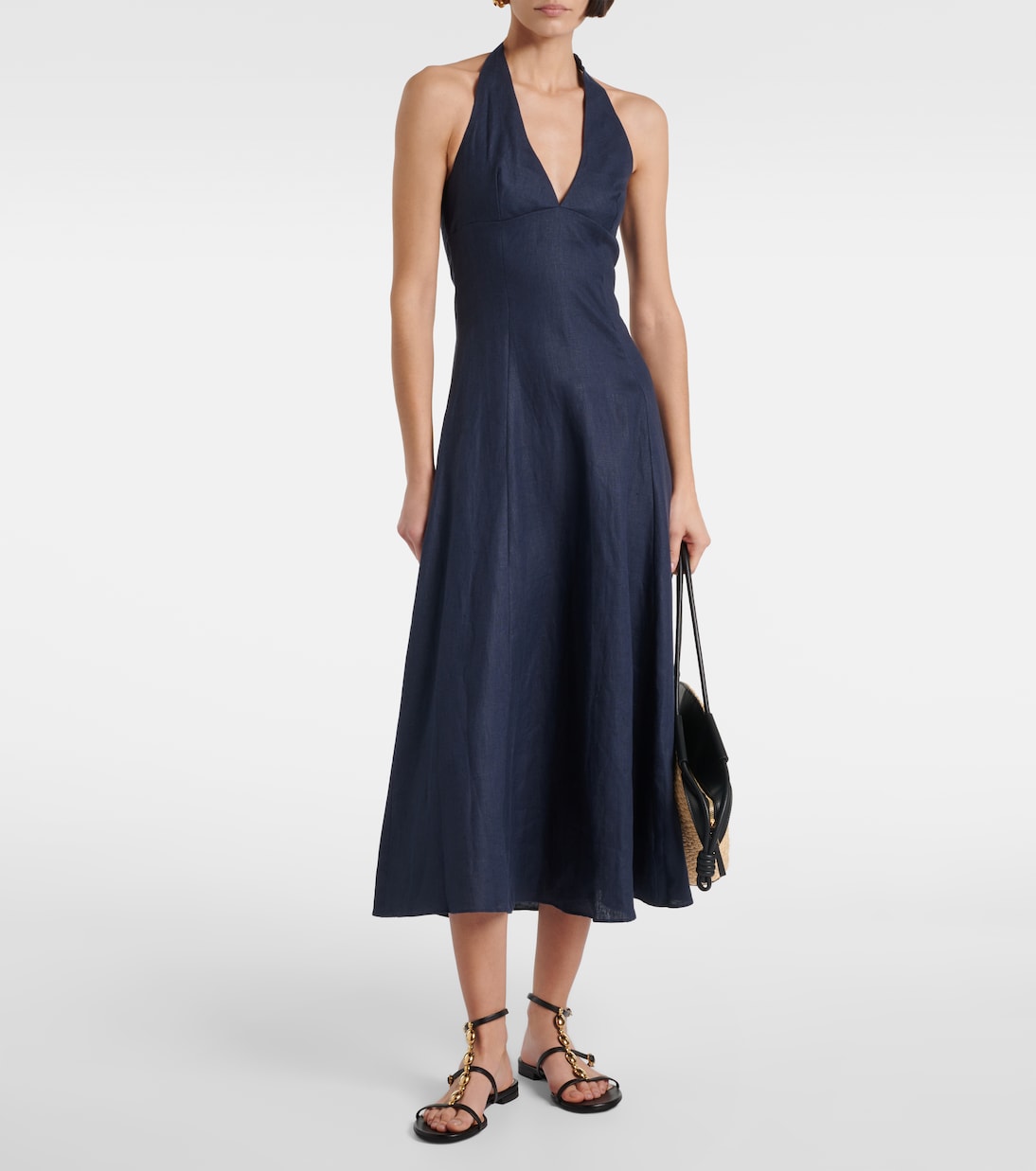Robe midi Marais en lin | Faithfull