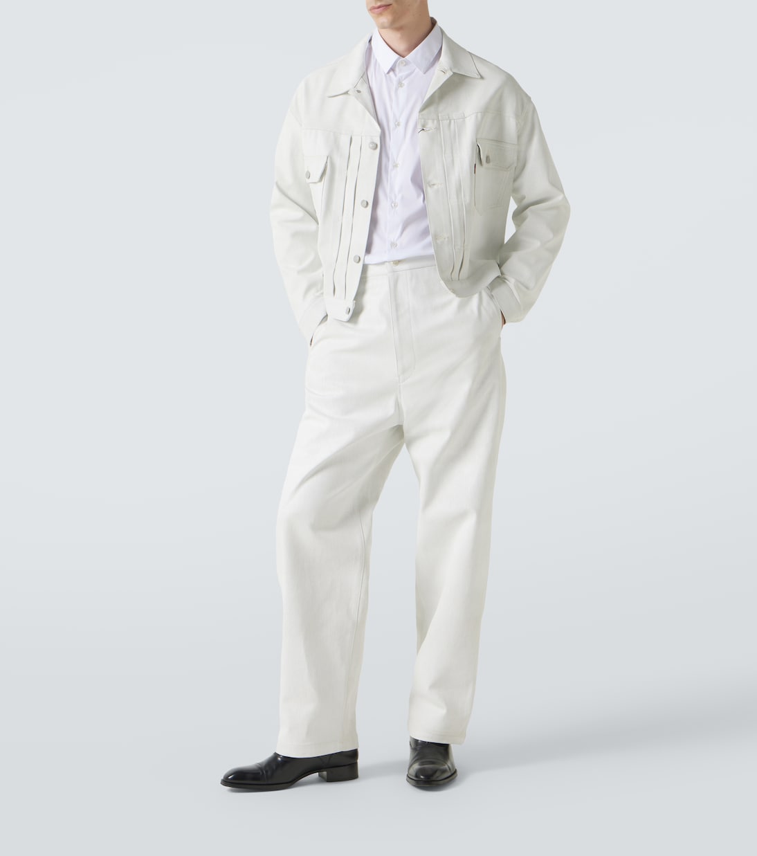 Beschichtete Straight Jeans | Junya Watanabe