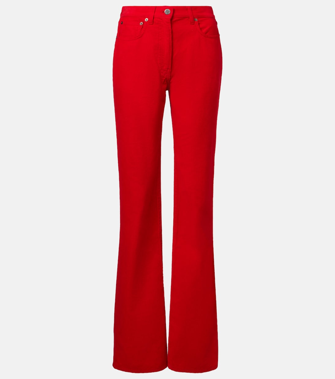 Cotton corduroy wide-leg pants | Prada