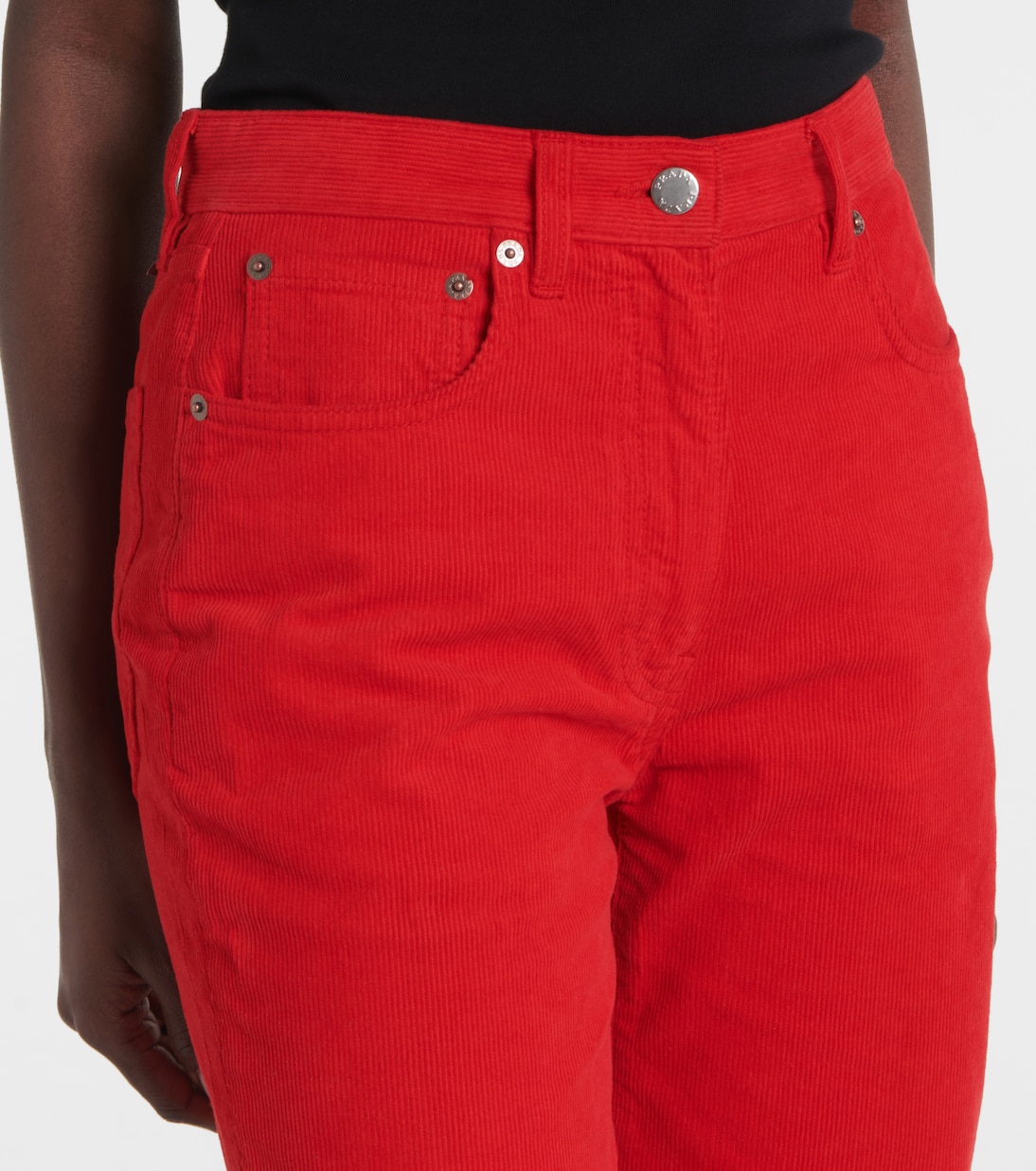 Cotton corduroy wide-leg pants | Prada