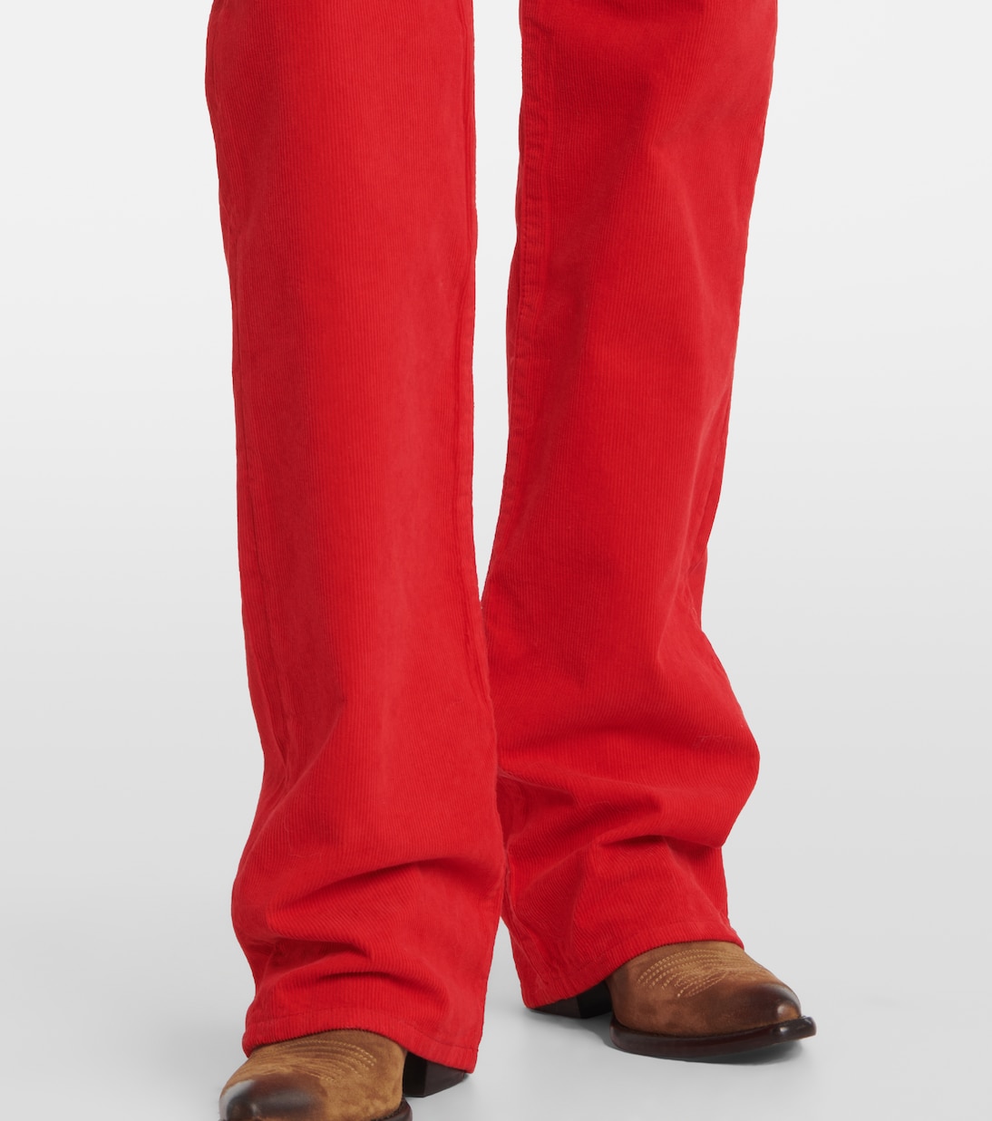 Cotton corduroy wide-leg pants | Prada