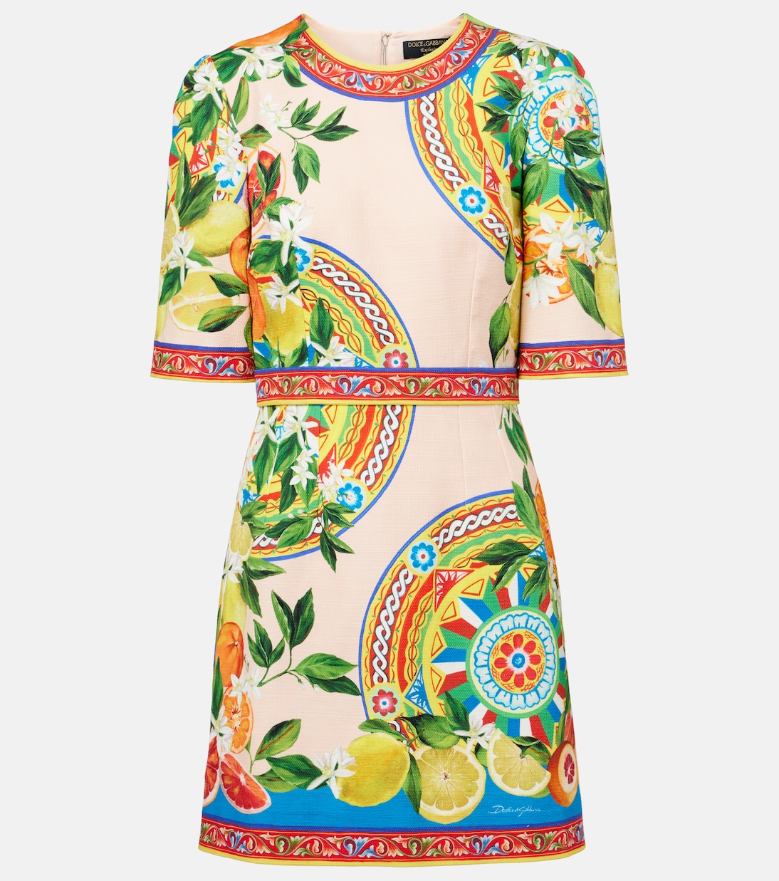 Minikleid aus einem Baumwollgemisch | Dolce&Gabbana