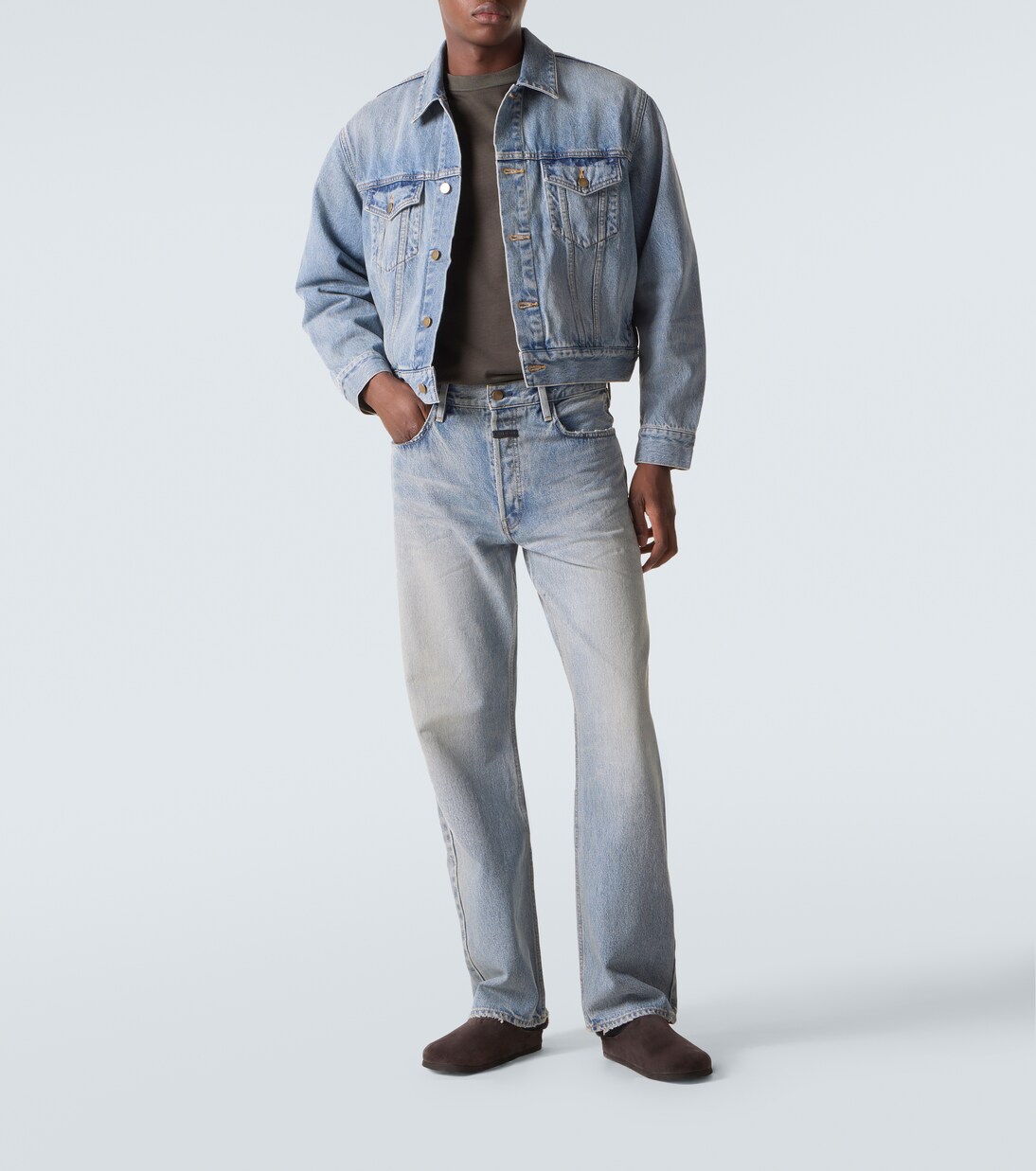 Faded mid-rise straight jeans | Fear of God
