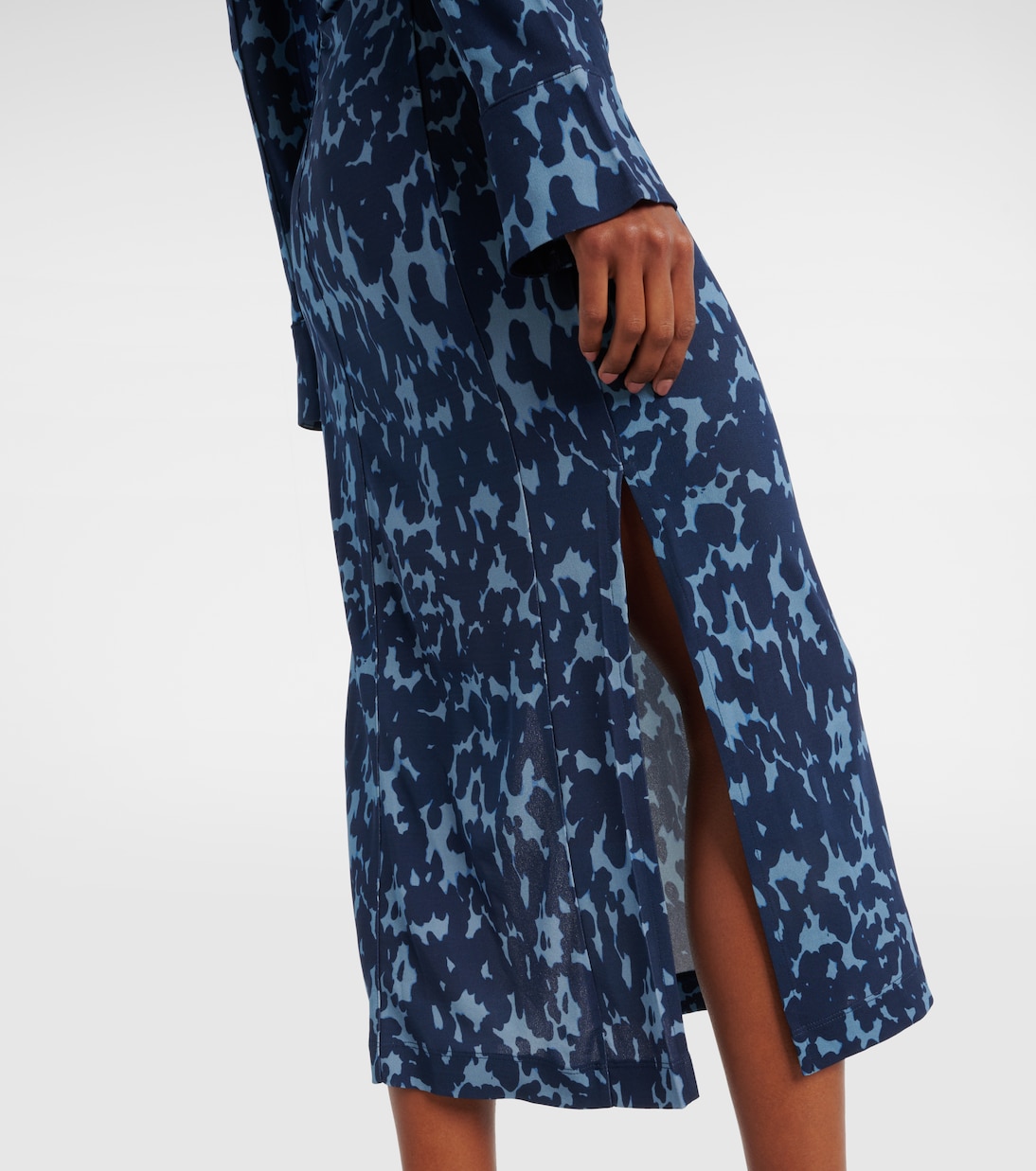 Claudia printed ruched jersey shirt dress | Altuzarra