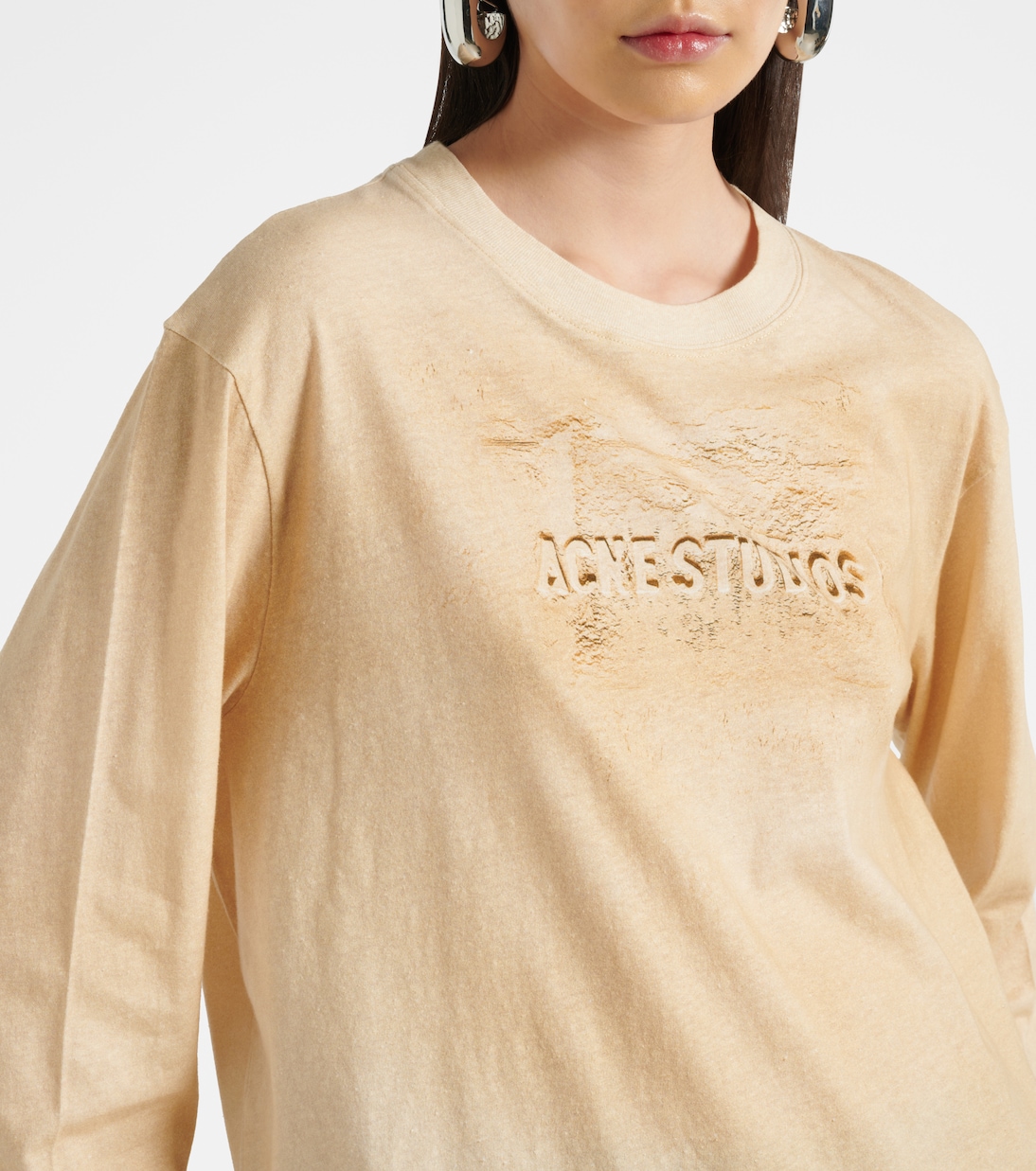 Top distressed in jersey di cotone | Acne Studios