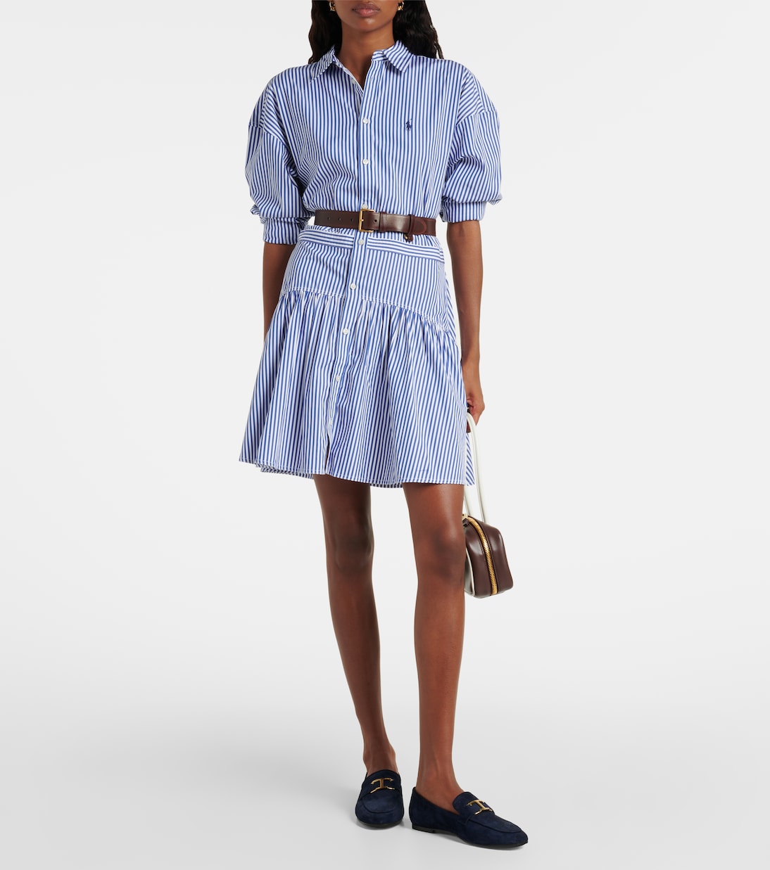 Striped cotton shirt dress | Polo Ralph Lauren