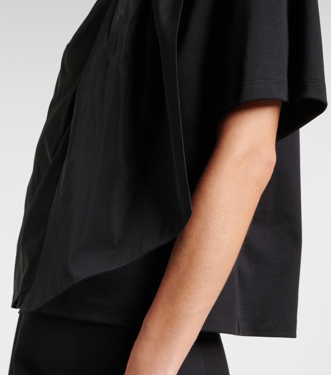 Colle bow-detail cotton jersey T-shirt | Max Mara