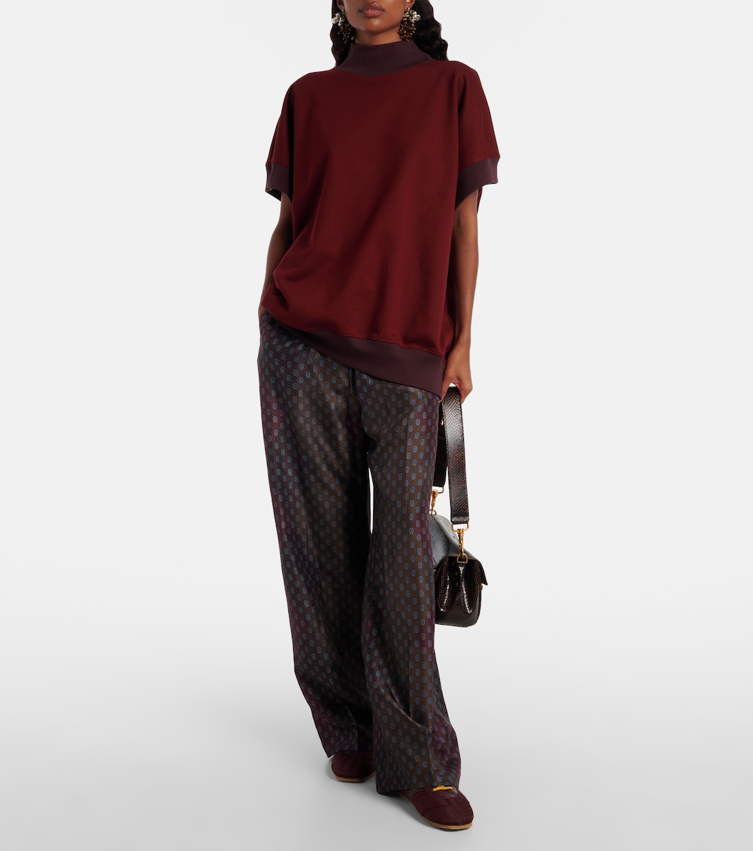 Leather-trimmed sneakers | Dries Van Noten