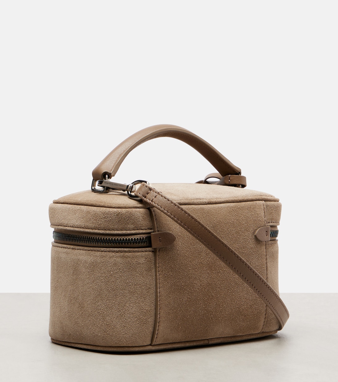 Borsa Sartorial Icon Small in suede | Brunello Cucinelli