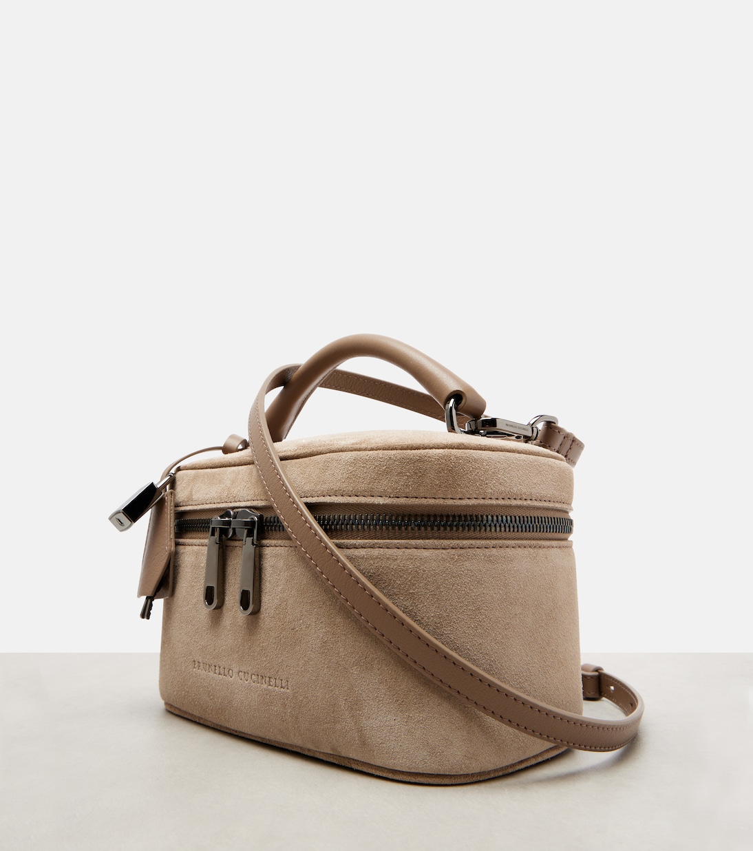 Borsa Sartorial Icon Small in suede | Brunello Cucinelli