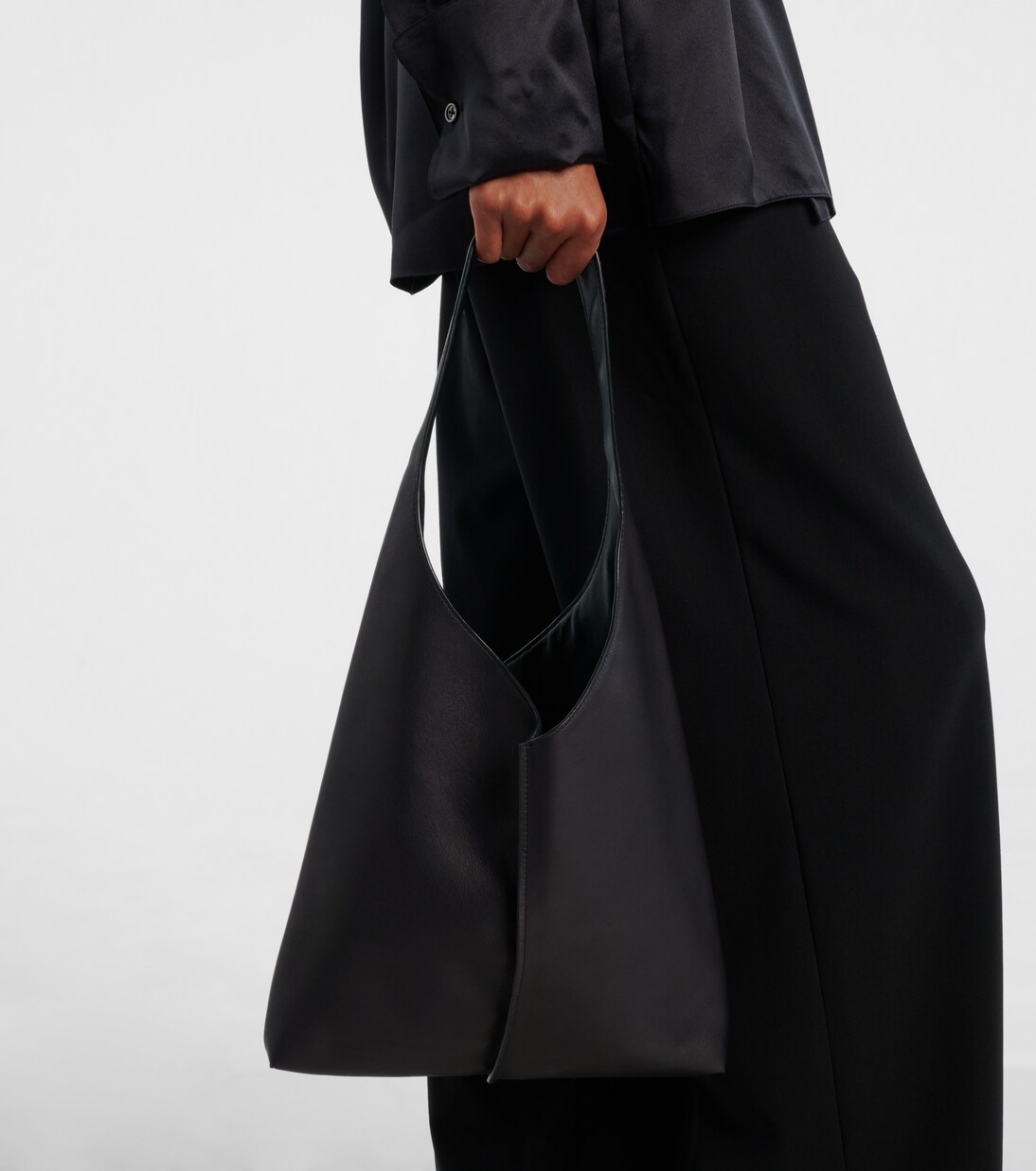 Bindle Small leather shoulder bag | The Row