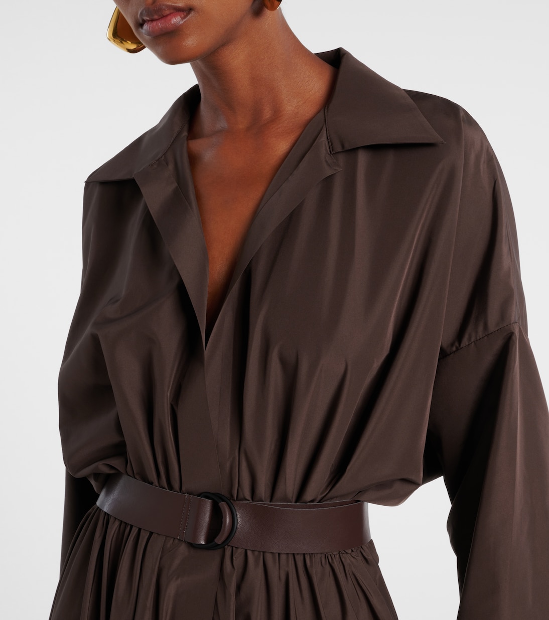 Oversized flared gown | Norma Kamali