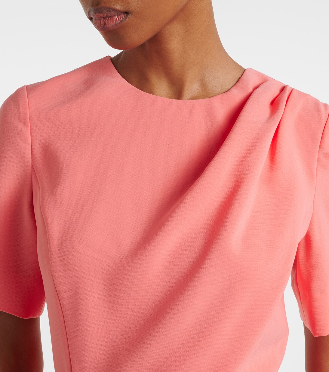 Belted crêpe midi dress | Carolina Herrera