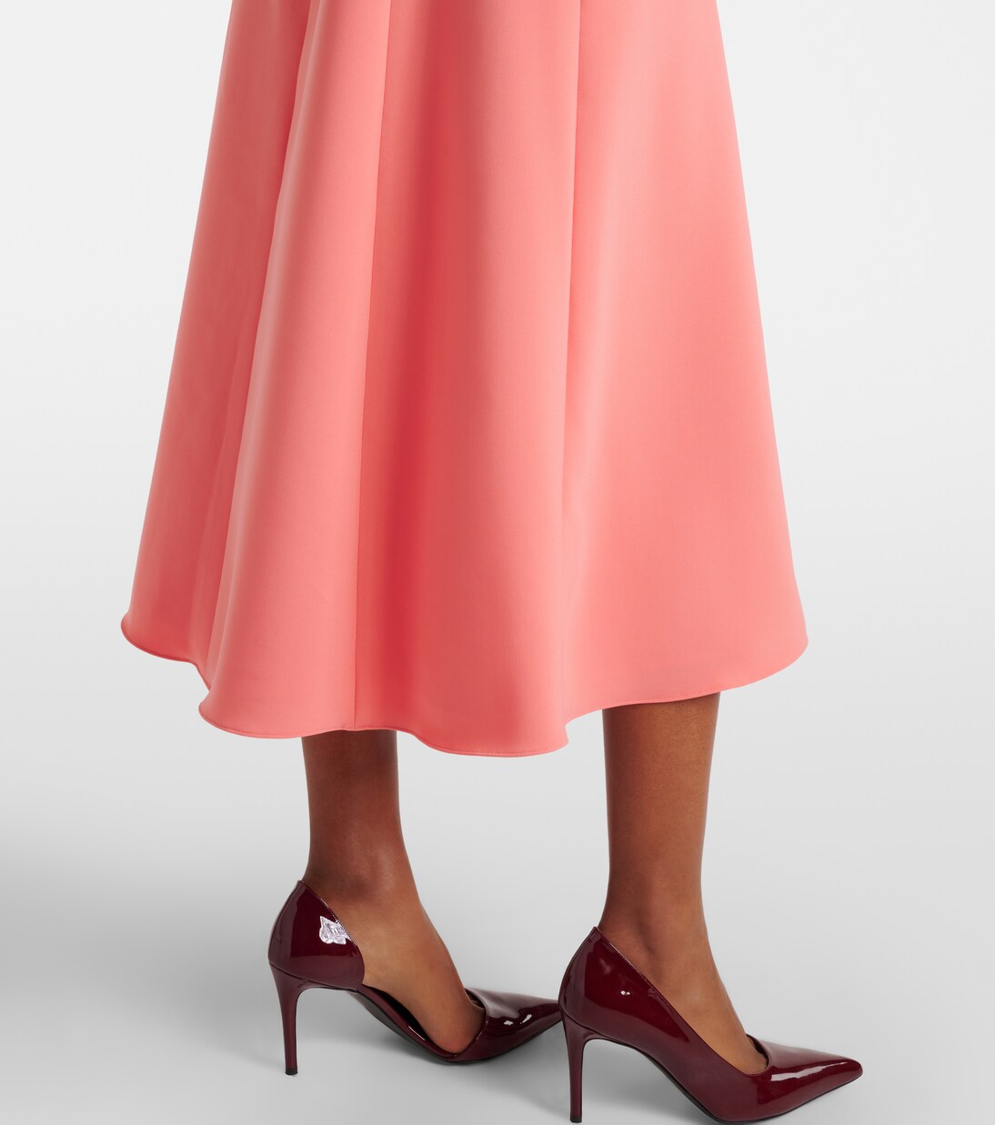 Belted crêpe midi dress | Carolina Herrera