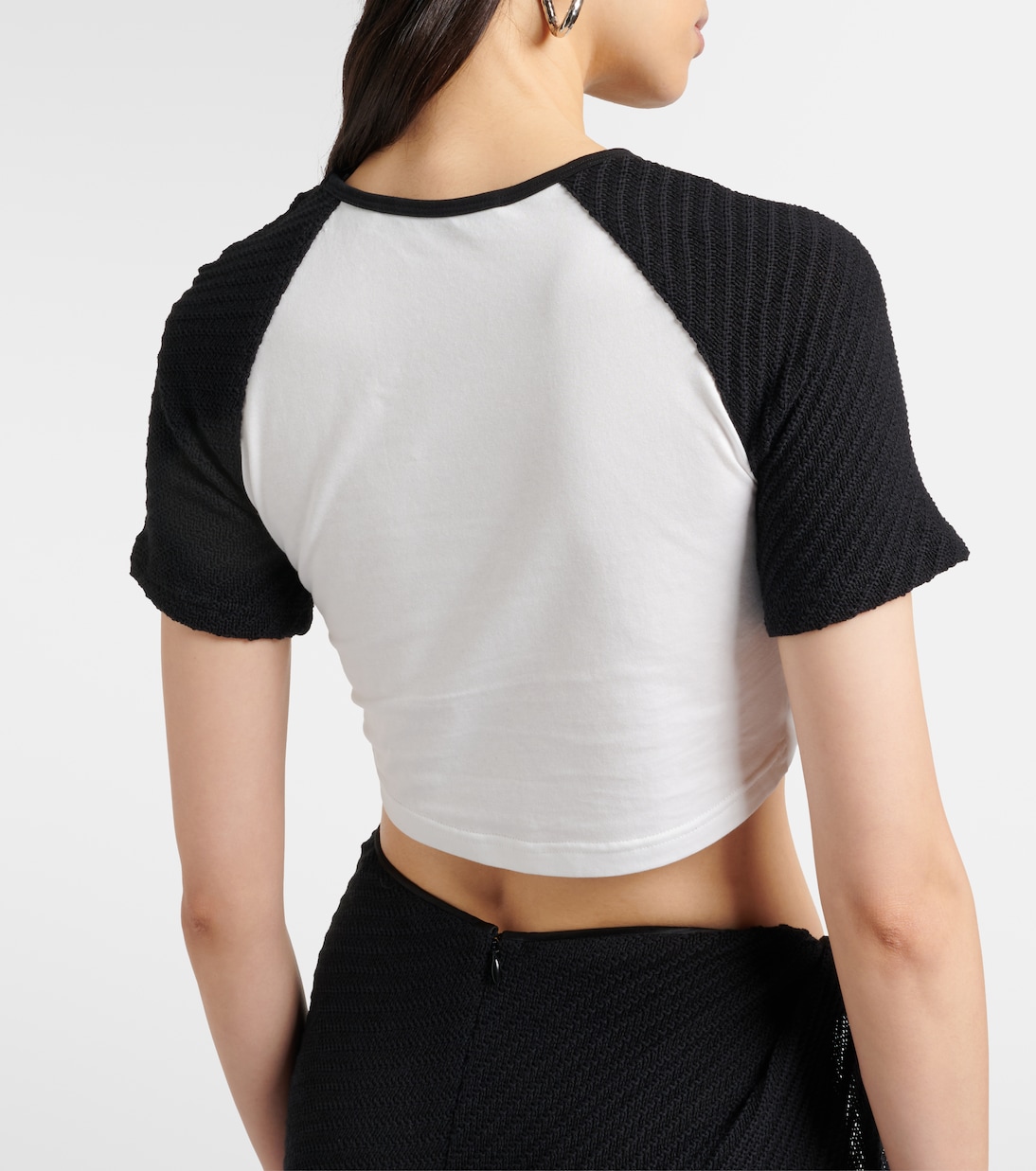 Gathered cotton jersey crop top | Christopher Esber