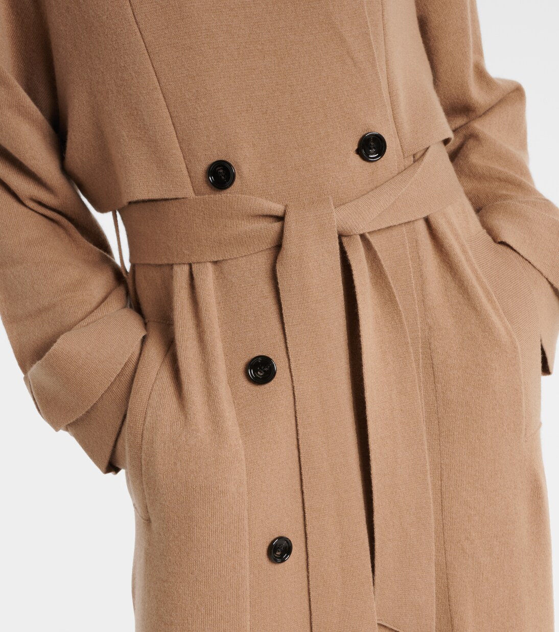 Belted wool and cashmere trench coat | Jardin des Orangers