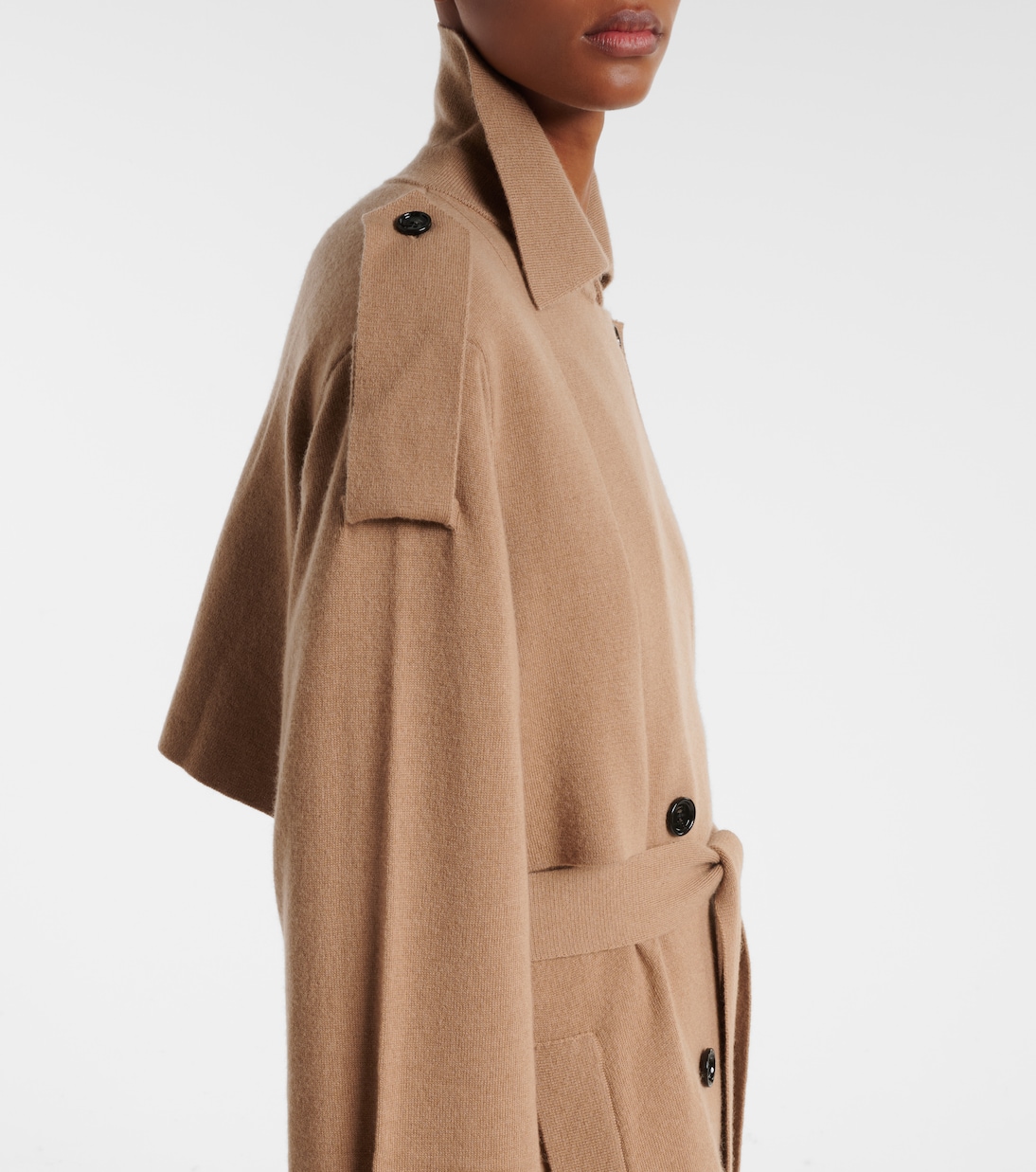 Belted wool and cashmere trench coat | Jardin des Orangers