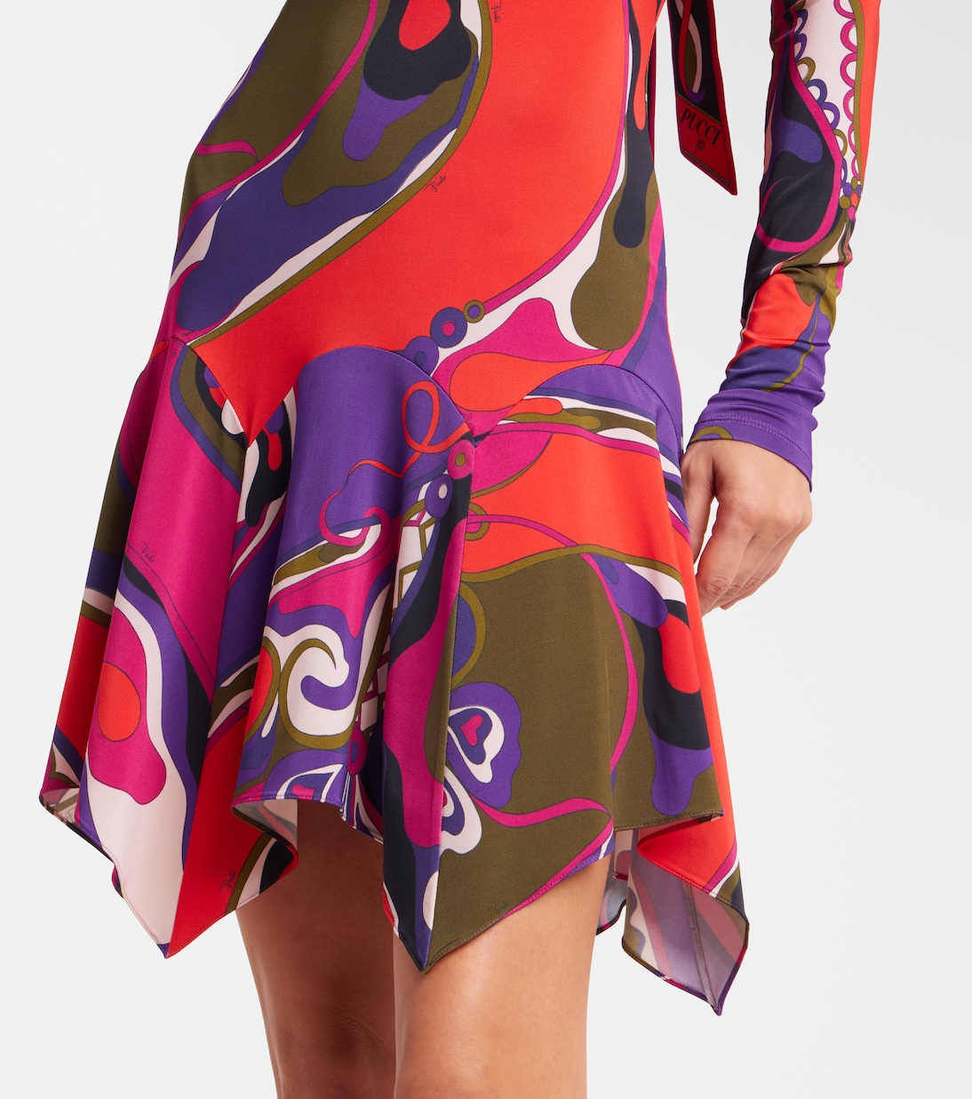Orchidee jersey minidress | Pucci