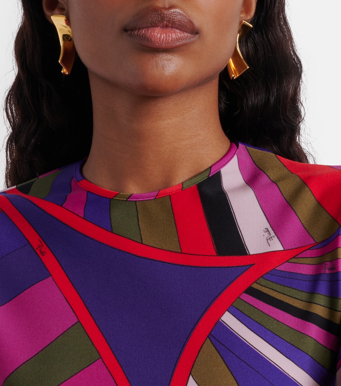 Printed jersey minidress | Pucci