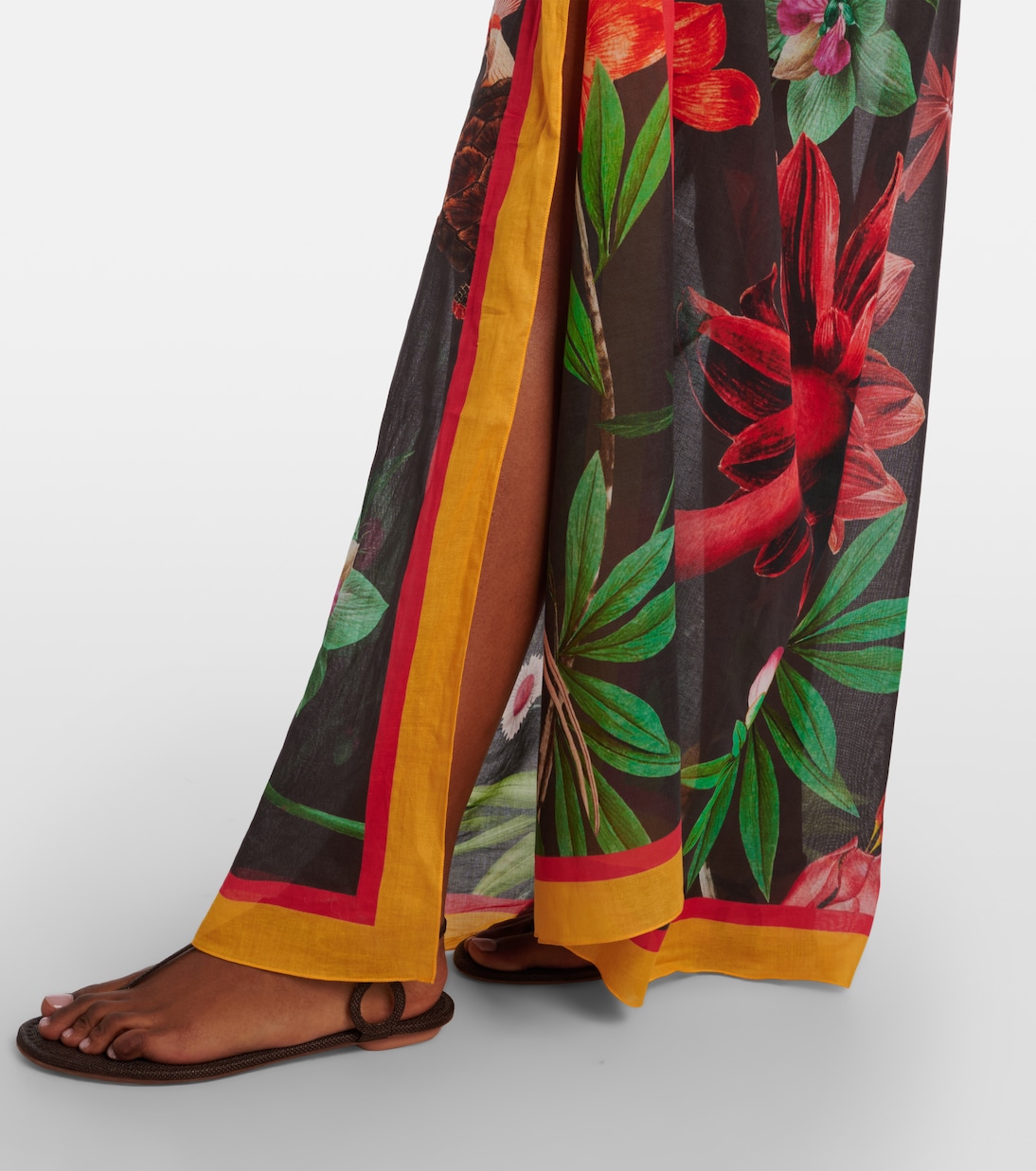 Paréo Zooflora Placée en coton | La DoubleJ