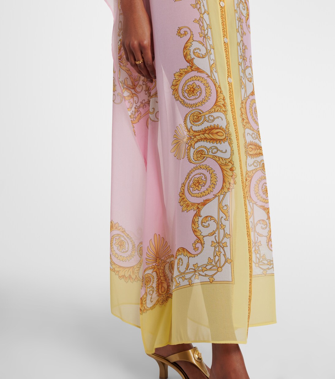 Underwater Barocco 조젯 카프탄 | Versace